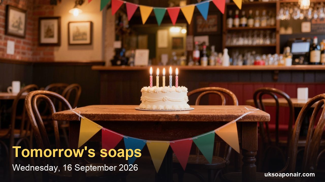 Tomorrow's Soaps, Wednesday 16 September: EastEnders and Hollyoaks On, No Emmerdale or Corrie
