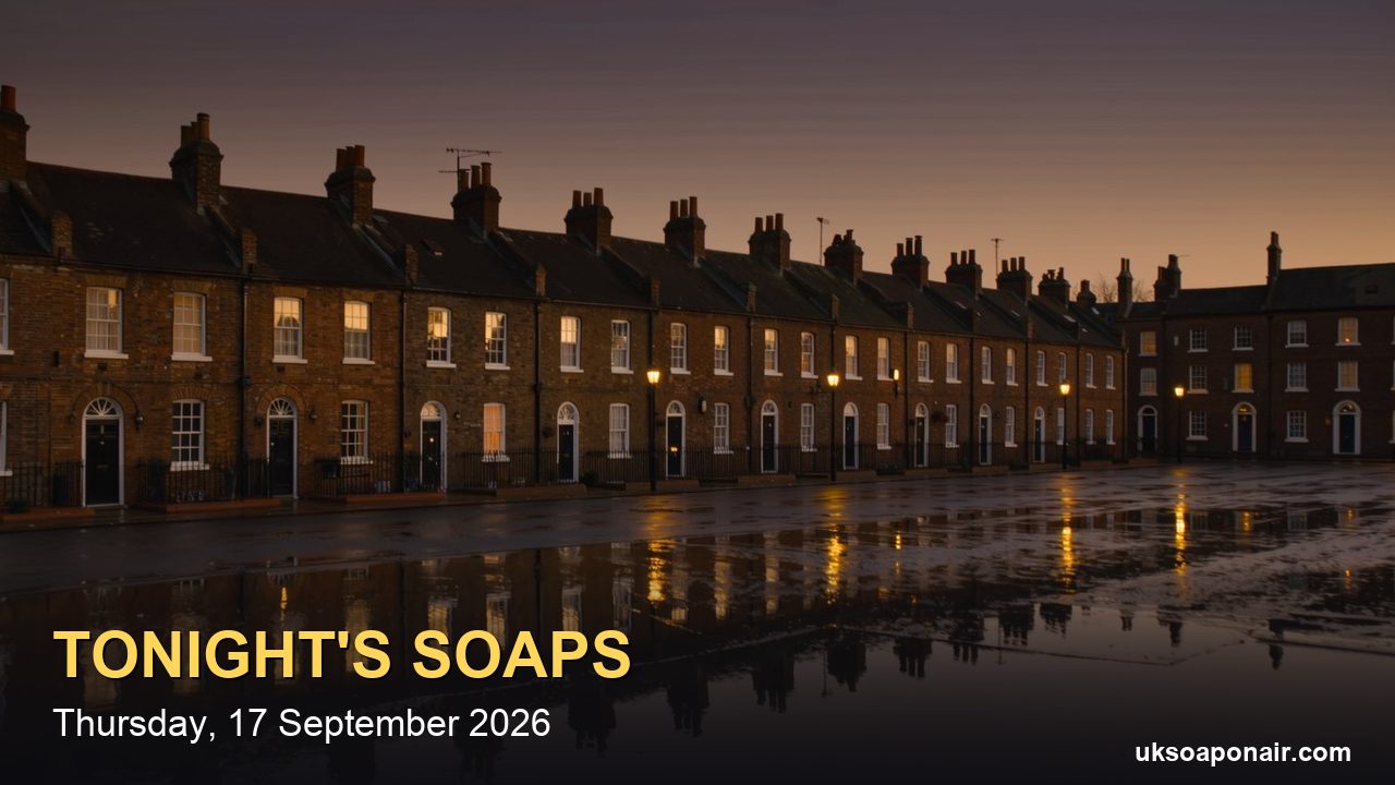 Soaps Tonight, Thursday 17 September: 90 Unbroken Minutes from 7.30pm, and No Hollyoaks